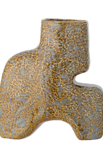 BLOOMINGVILLE Ollia Vase, Braun, Steingut