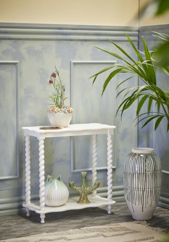 CREATIVE COLLECTION Bia Konsolentisch, Weiß, MDF (L60xH60xB30 cm)