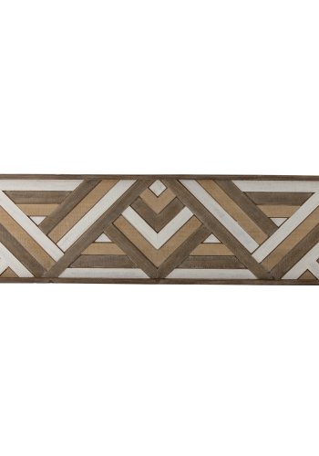 CREATIVE COLLECTION Lunna Wanddekoration, rechteckig - braunes MDF (122x33)