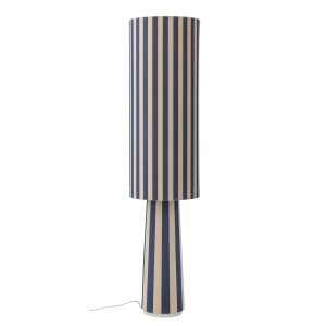 BLOOMINGVILLE Emmie golvlampa, bl, polyester (D28xH120 cm)
