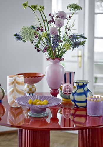 BLOOMINGVILLE Bob Tafelaufsatz, Rosa, Steingut (T23,5xH21 cm)