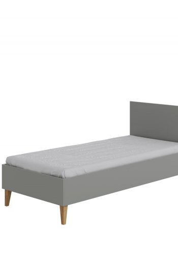 Kubi juniorseng, inkl. spaltebunn, uten madrass - gr sponplater og eik (180x80)