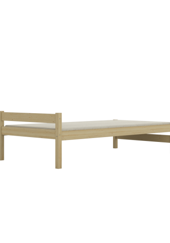 KOCOT KIDS Aleks Bett  natur, unlackiert, ohne Schubladen und ohne Bettzeug, ohne Matratze 180/90
