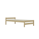 KOCOT KIDS Aleks Bett  natur, unlackiert, ohne Schubladen und ohne Matratze 160/80