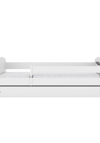 KOCOT KIDS Seng babydreams hvit sportsbil uten skuff med madrass 180/80