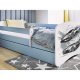 KOCOT KIDS Bett babydreams blau Sportwagen ohne Schublade mit Matratze 180/80