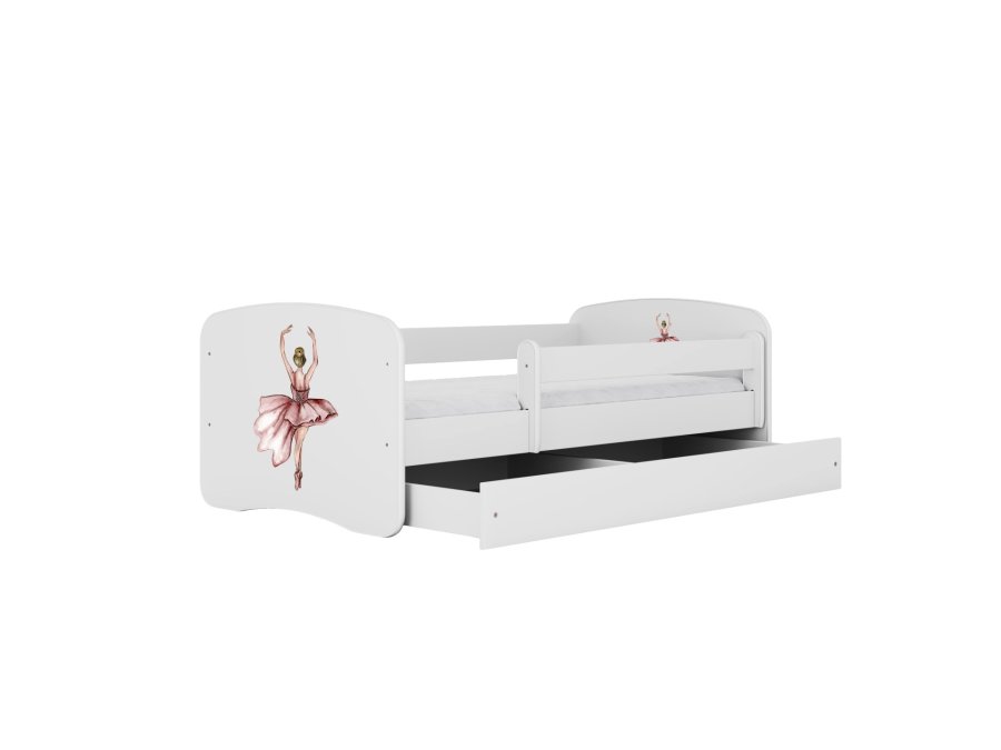 KOCOT KIDS Bett babydreams weiß dancer ohne Schublade mit Matratze 160/80