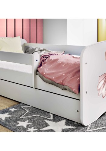 KOCOT KIDS Bett babydreams weiß dancer ohne Schublade mit Matratze 180/80