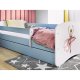 KOCOT KIDS Bett babydreams blue dancer ohne Schublade mit Matratze 140/70