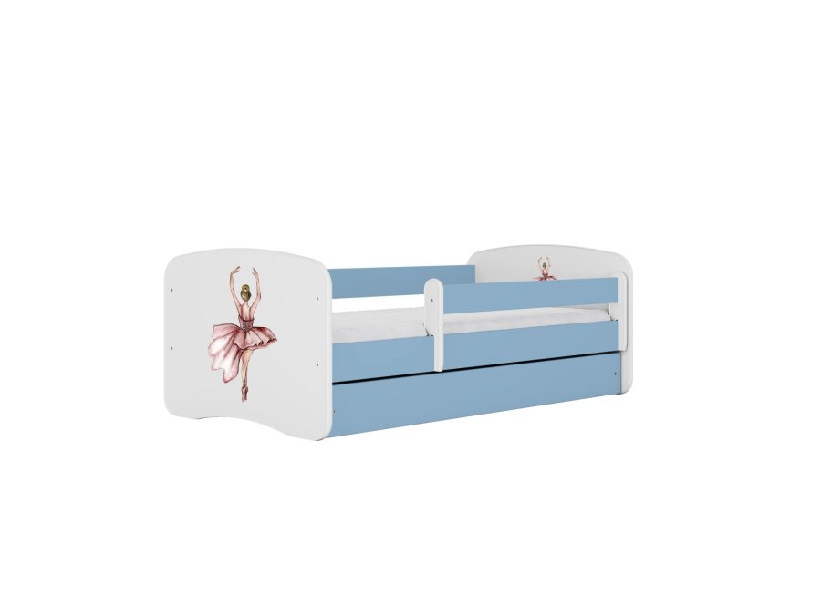 KOCOT KIDS Bett babydreams blue dancer mit Schublade und Matratze 140/70