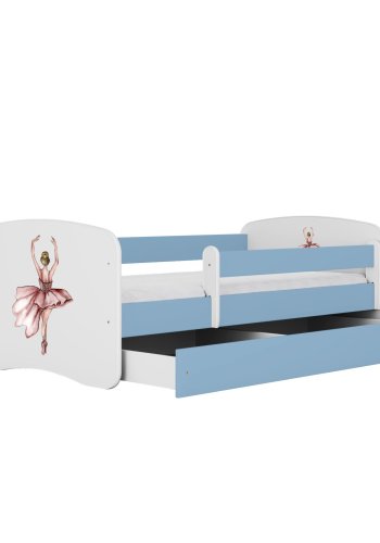 KOCOT KIDS Bett babydreams blue dancer ohne Schublade mit Matratze 160/80