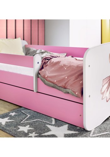 KOCOT KIDS Seng babydreams rosa danser uten skuff med madrass 160/80