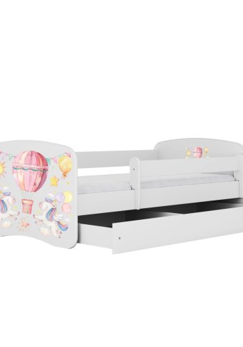 KOCOT KIDS Bett babydreams white balloon ohne Schublade mit Matratze 160/80