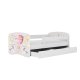 KOCOT KIDS Bett babydreams white balloon ohne Schublade mit Matratze 140/70