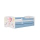 KOCOT KIDS Bett babydreams blue balloon ohne Schublade mit Matratze 140/70