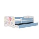 KOCOT KIDS Bett babydreams blue balloon ohne Schublade mit Matratze 140/70