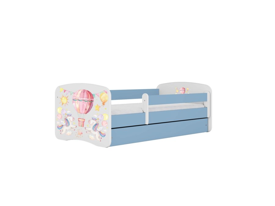 KOCOT KIDS Bett babydreams blue balloon ohne Schublade mit Matratze 180/80