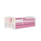 KOCOT KIDS Seng babydreams rosa ballong uten skuff med madrass 180/80