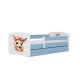 KOCOT KIDS Bett babydreams blue bambi ohne Schublade mit Matratze 140/70