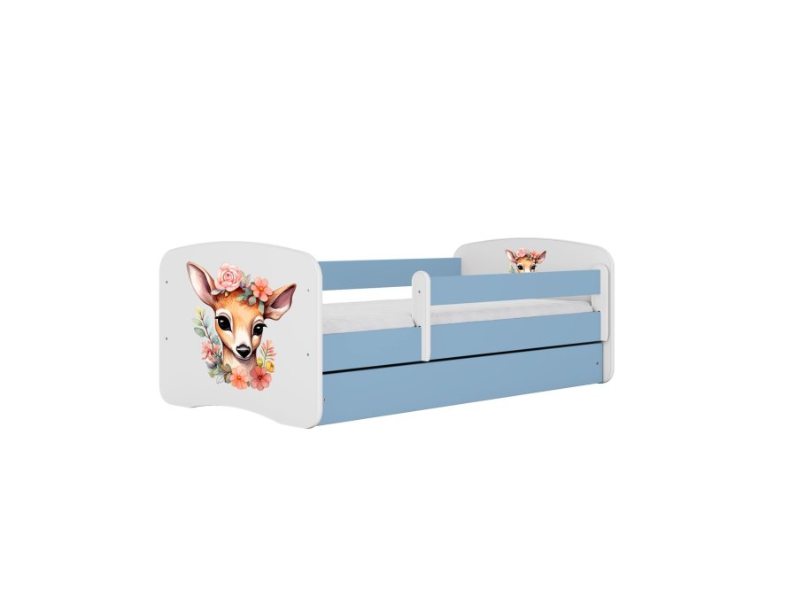 KOCOT KIDS Bett babydreams blue bambi ohne Schublade mit Matratze 140/70