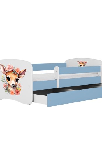 KOCOT KIDS Bett babydreams blue bambi ohne Schublade mit Matratze 160/80