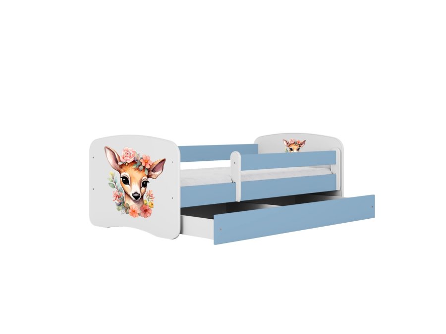 KOCOT KIDS Bett babydreams blue bambi ohne Schublade mit Matratze 160/80