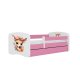 KOCOT KIDS Seng babydreams rosa bambi med skuff med madrass 160/80