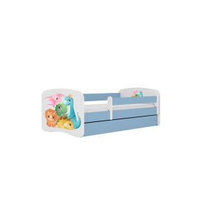 KOCOT KIDS Seng babydreams blue tiny dinos uden skuffe med madras 160/80