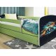 KOCOT KIDS Bett babydreams green race ohne Schublade mit Matratze 180/80