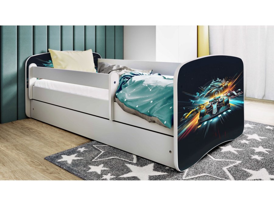 KOCOT KIDS Seng babydreams hvit rase uten skuff med madrass 140/70