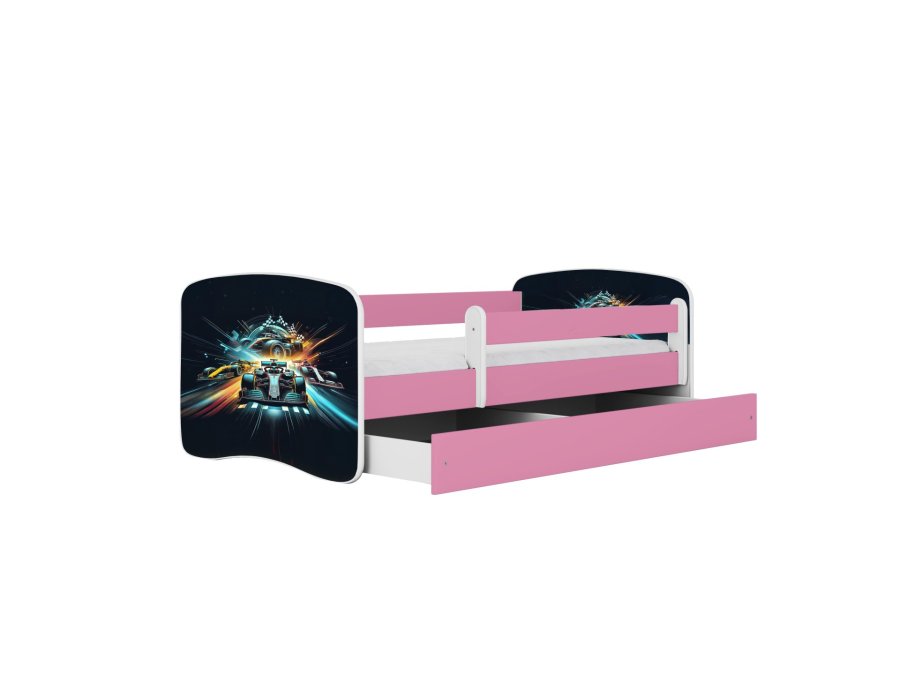 KOCOT KIDS Seng babydreams rosa rase uten skuff med madrass 140/70