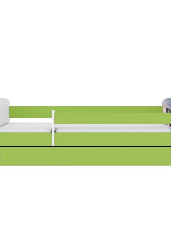 KOCOT KIDS Bett babydreams grünes galoppierendes Pferd ohne Schublade mit Matratze 160/80