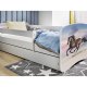 KOCOT KIDS Bett babydreams weißes galoppierendes Pferd mit Schublade mit Matratze 160/80