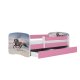 KOCOT KIDS Seng babydreams rosa galopphest med skuff med madrass 180/80