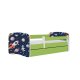 KOCOT KIDS Bett babydreams green cosmos mit Schublade und Matratze 160/80