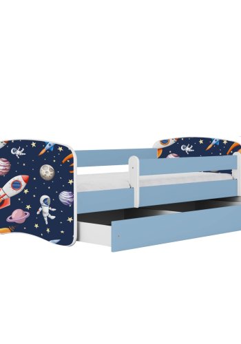 KOCOT KIDS Bett babydreams blue cosmos ohne Schublade mit Matratze 180/80