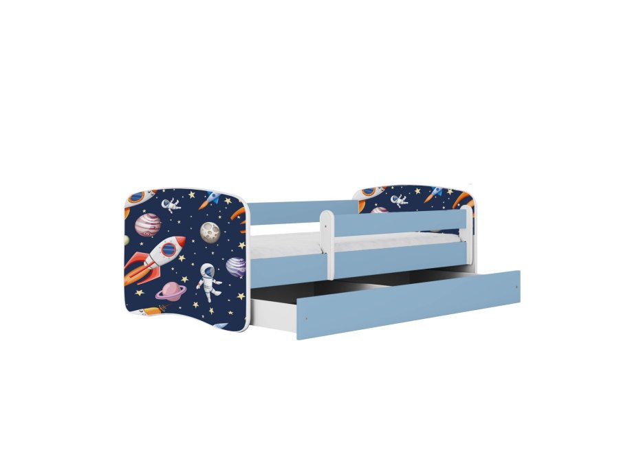 KOCOT KIDS Bett babydreams blue cosmos ohne Schublade mit Matratze 180/80