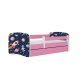 KOCOT KIDS Seng babydreams rosa kosmos uten skuff med madrass 180/80