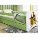 KOCOT KIDS Bett babydreams grün Basketball mit Schublade mit Matratze 180/80