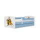 KOCOT KIDS Bett babydreams blau Basketball ohne Schublade mit Matratze 140/70