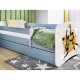 KOCOT KIDS Bett babydreams blau Basketball mit Schublade mit Matratze 180/80