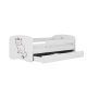 KOCOT KIDS Seng babydreams hvit katt uten skuff med madrass 160/80