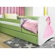 KOCOT KIDS Bett babydreams grüne Prinzessin mit Schublade mit Matratze 160/80