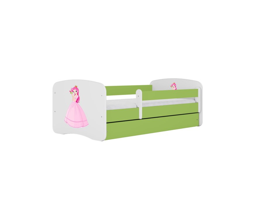 KOCOT KIDS Bett babydreams green princess ohne Schublade mit Matratze 180/80