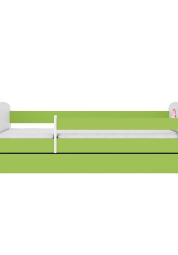 KOCOT KIDS Bett babydreams grüne Prinzessin mit Schublade mit Matratze 180/80