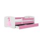 KOCOT KIDS Seng babydreams rosa prinsesse uten skuff med madrass 180/80