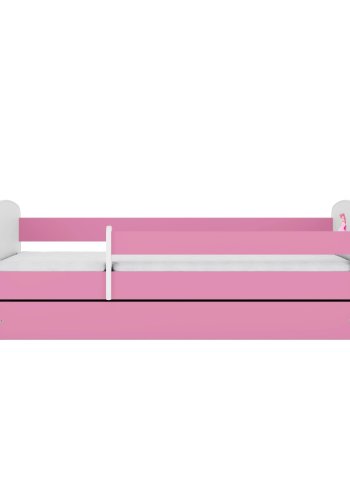 KOCOT KIDS Seng babydreams rosa prinsesse med skuff med madrass 180/80