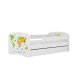 KOCOT KIDS Seng babydreams hvitt kort uten skuff med madrass 180/80