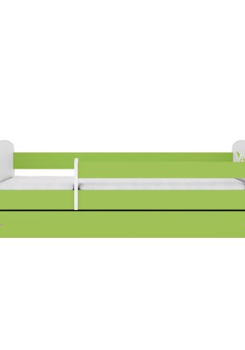 KOCOT KIDS Bett babydreams grün kurz mit Schublade mit Matratze 140/70