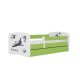 KOCOT KIDS Bett babydreams green nasa mit Schublade mit Matratze 160/80